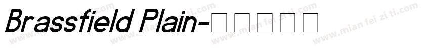 Brassfield Plain字体转换